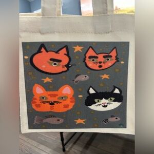 Curious Cats Tote Bag: Original Artwork